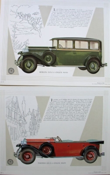 Fiat 521 - 525 Modelprogram 1929 Carbrochure-Map (0345)